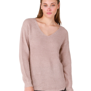 Dex V-Neck Bevelled Hem Sweater