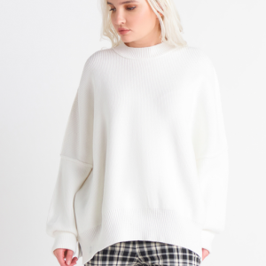 Dex Exposed Seams Tunic Sweater