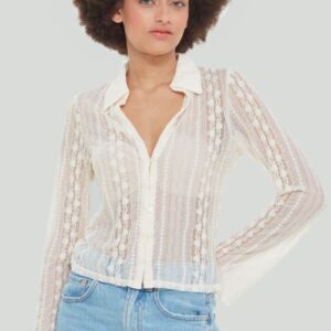 Dex Collared Lace Blouse
