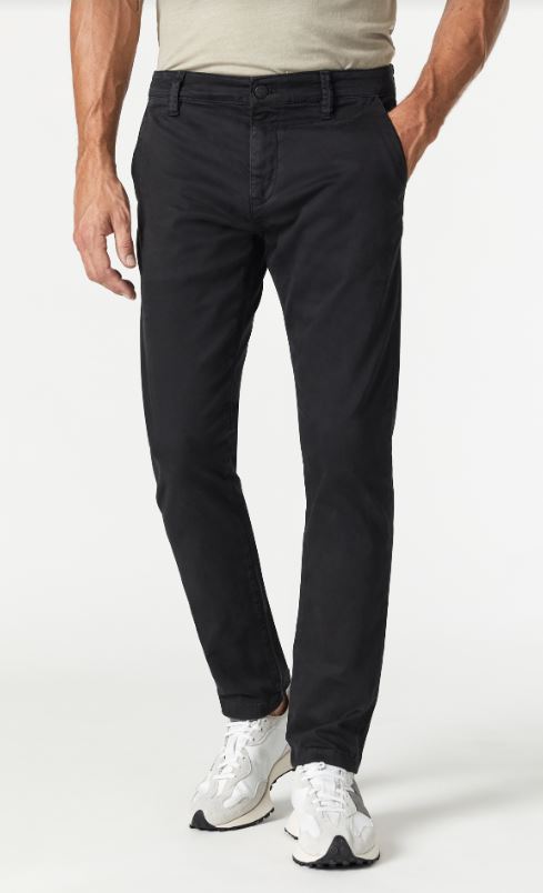 Mavi Johnny Black Sateen Twill