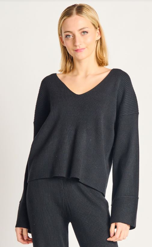 Dex Wide Sleeve Rib Sweater
