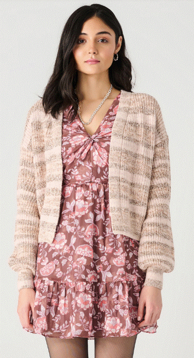 Dex Textured Open Cardigan