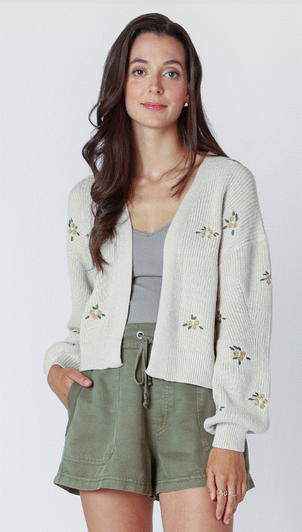 Dex Embroidered Cardigan