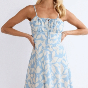 Sage The Label Daydate Tie Front Mini Dress