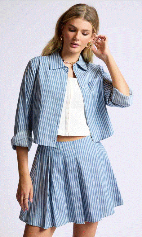 Sage The Label Market Day Crop Shirt