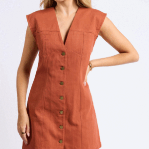 Sage The Label Mesa Denim Sleeveless Mini Dress