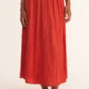Z Supply Nicoline Crinkle Midi Skirt