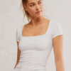 Free People Clean Lines Baby Tee