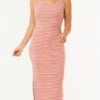 Rip Curl Stripe Rib Midi Dress