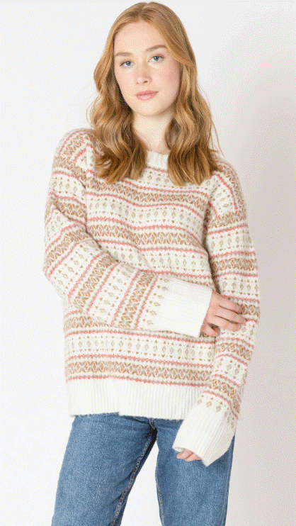 Dex Oversized Patterned Sweater