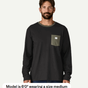 Patagonia L?S Shop Sticker Pocket Responsibili-tee