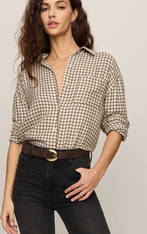 Z Supply River Plaid Button UP