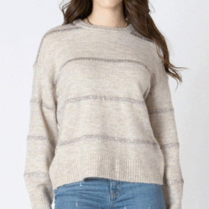 Dex Sequin Stripe Sweater