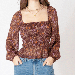 Dex Square Neck Blouse