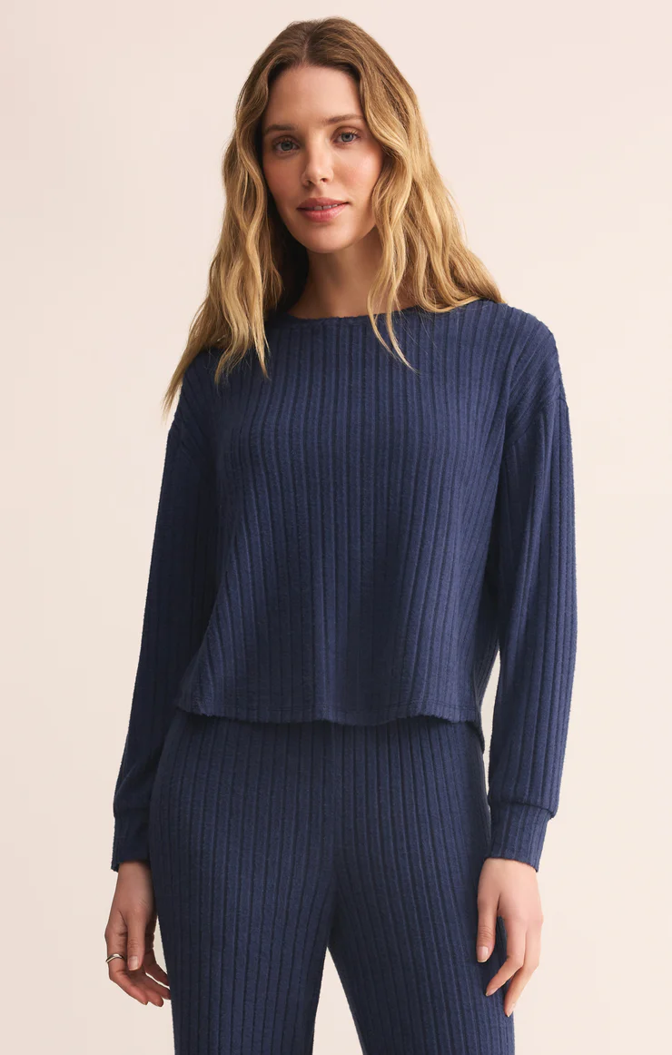 Z Supply Elfie Rib LS Top