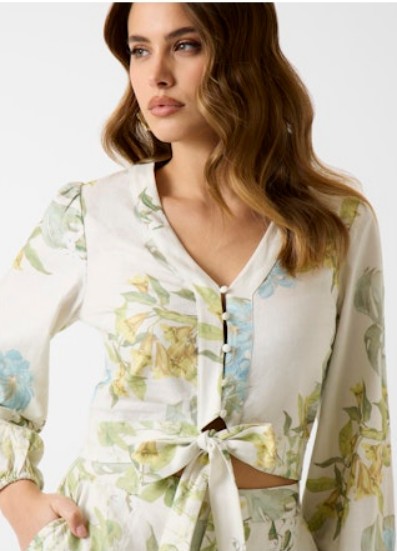 Guess Shirley Linen Top