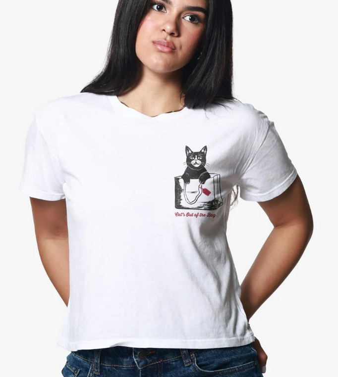 Girl Dangerous Cat's Out of the Bag Tee