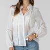 Dex lace Insert Button Front Blouse