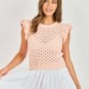 Sadie and Sage Miren Open Knit Sweater