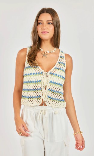 Sadie and Sage Stairsteps Crochet Vest