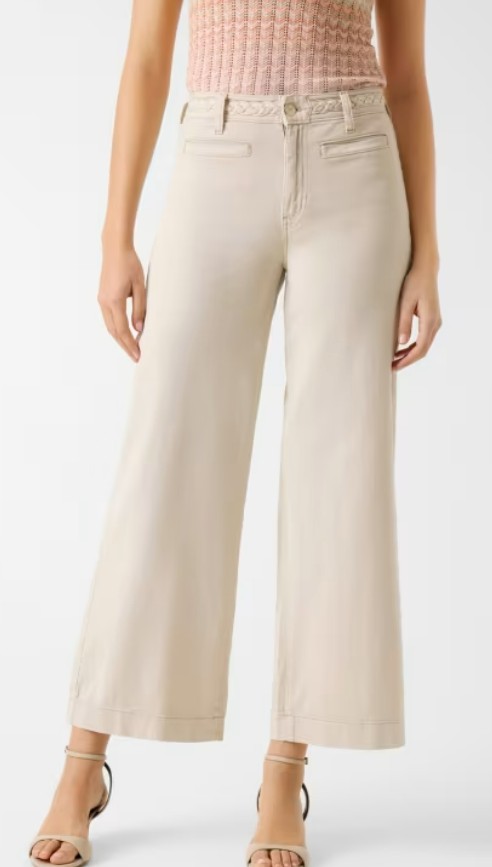 Guess Zoya Crop Wide Leg Braided Pant