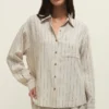 Z Supply Alfie Striped Button Up Top