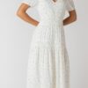 Dex button Smocking Dress