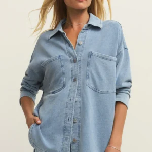 Z Supply All Day Knit Denim Jacket