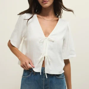 Z Supply La Belle Linen Top