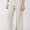 Dex Elastic Waist Linen Pant