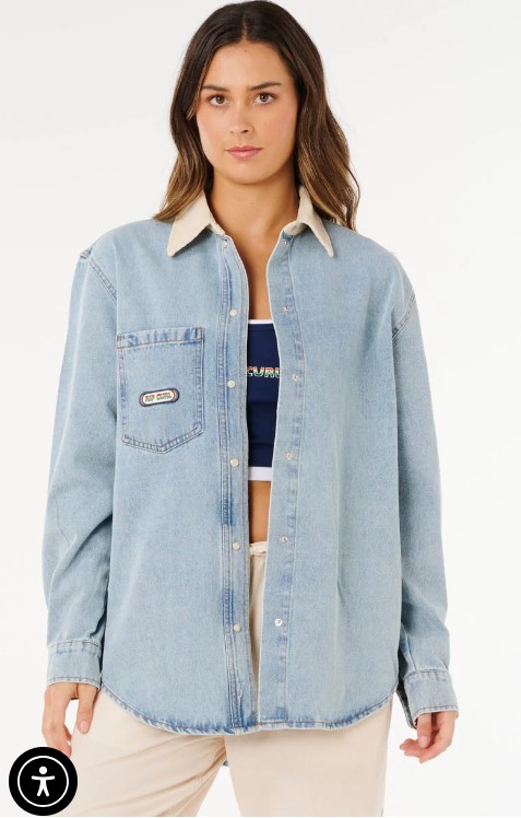 Rip Curl Surf Side Relaxed Denim Shirt