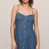 Z Supply Angel Eyes Denim Mini Dress