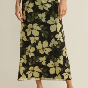 Z Supply Eda Ren Floral Mesh Maxi Skirt