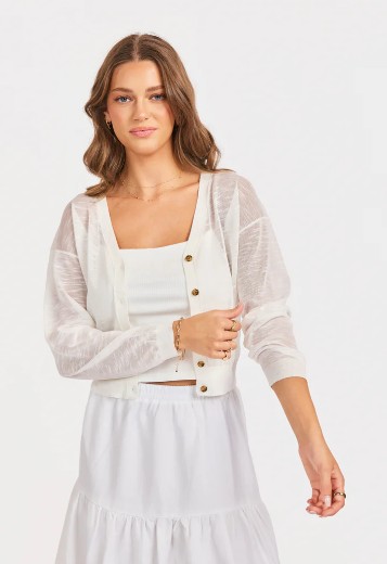 Sadie and Sage Evie Button Front Cardigan