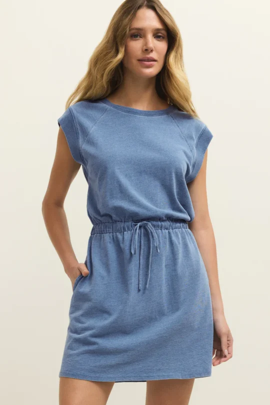 Z Supply Kalani Jersey Denim Dress