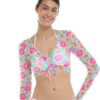 Eidon Pixel Aurora Crop Cover Up
