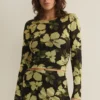 Z Supply Taysha Ren Floral MeshTop