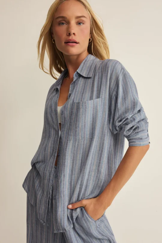 Z Supply The Perfect Striped Button Up