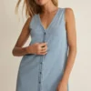 Z Supply Solace Denim Mini Dress