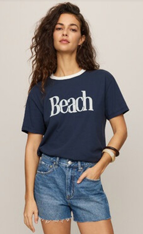 Z Supply Beach Contrast Boyfriend Tee