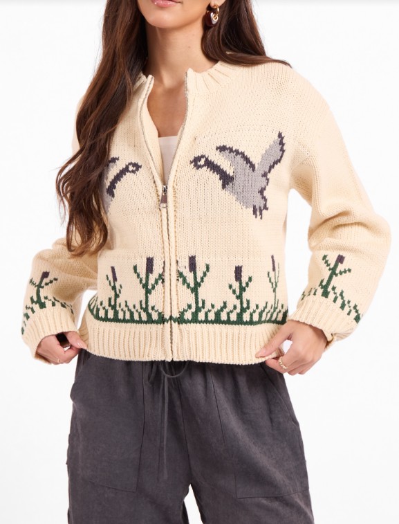 Sage The Label Songbird Zip Sweater