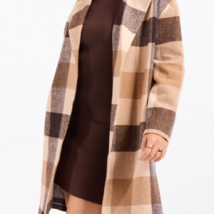 Sadie and Sage Farmland Plaid Open Coat