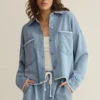 Z Supply All Day Crop Whipstitch JAcket