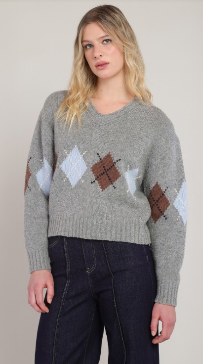 Dex Argyle Sweater