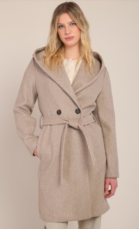 Dex Belted Hooded Coat