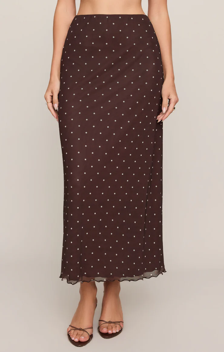 Z Supply Eda Mesh Midi Skirt
