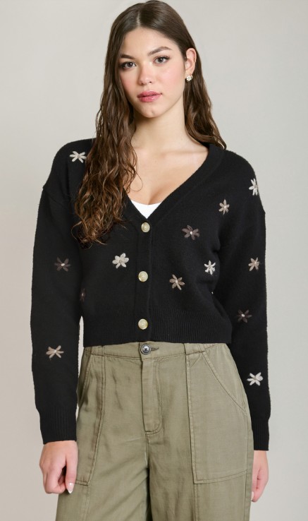 Dex, Cardigan, Flower Cardigan, button Up Cardigan