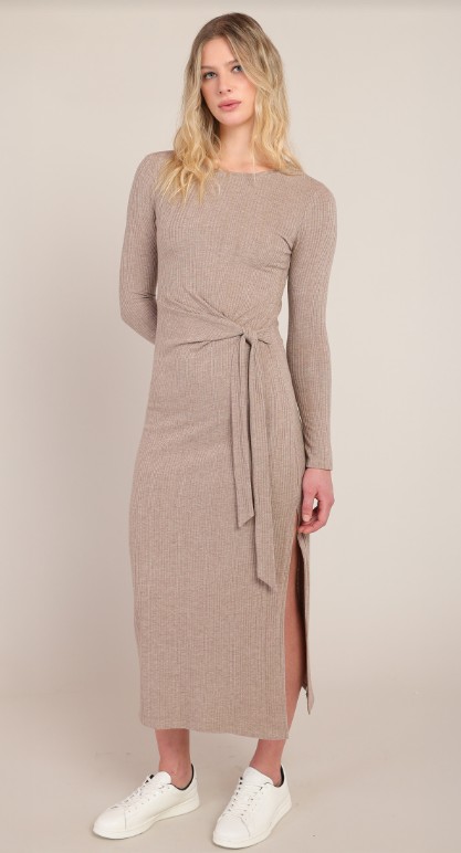 Dex Knot Waist Long Dress