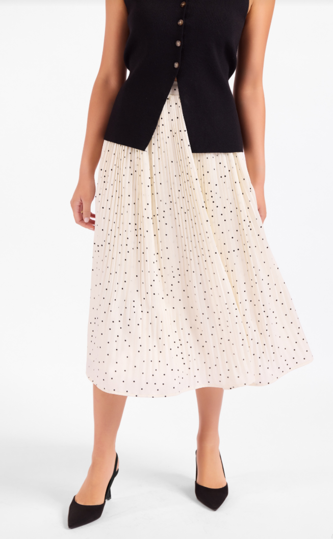 Sadie and Sage Letters Home Pleated Maxi Skirt