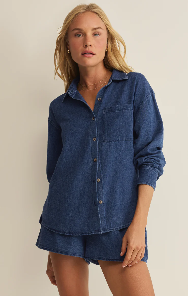 Z Supply The Perfect Twill Button Up